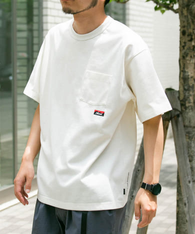 『別注』NANGA×EKAL　ロゴショートスリーブTシャツ