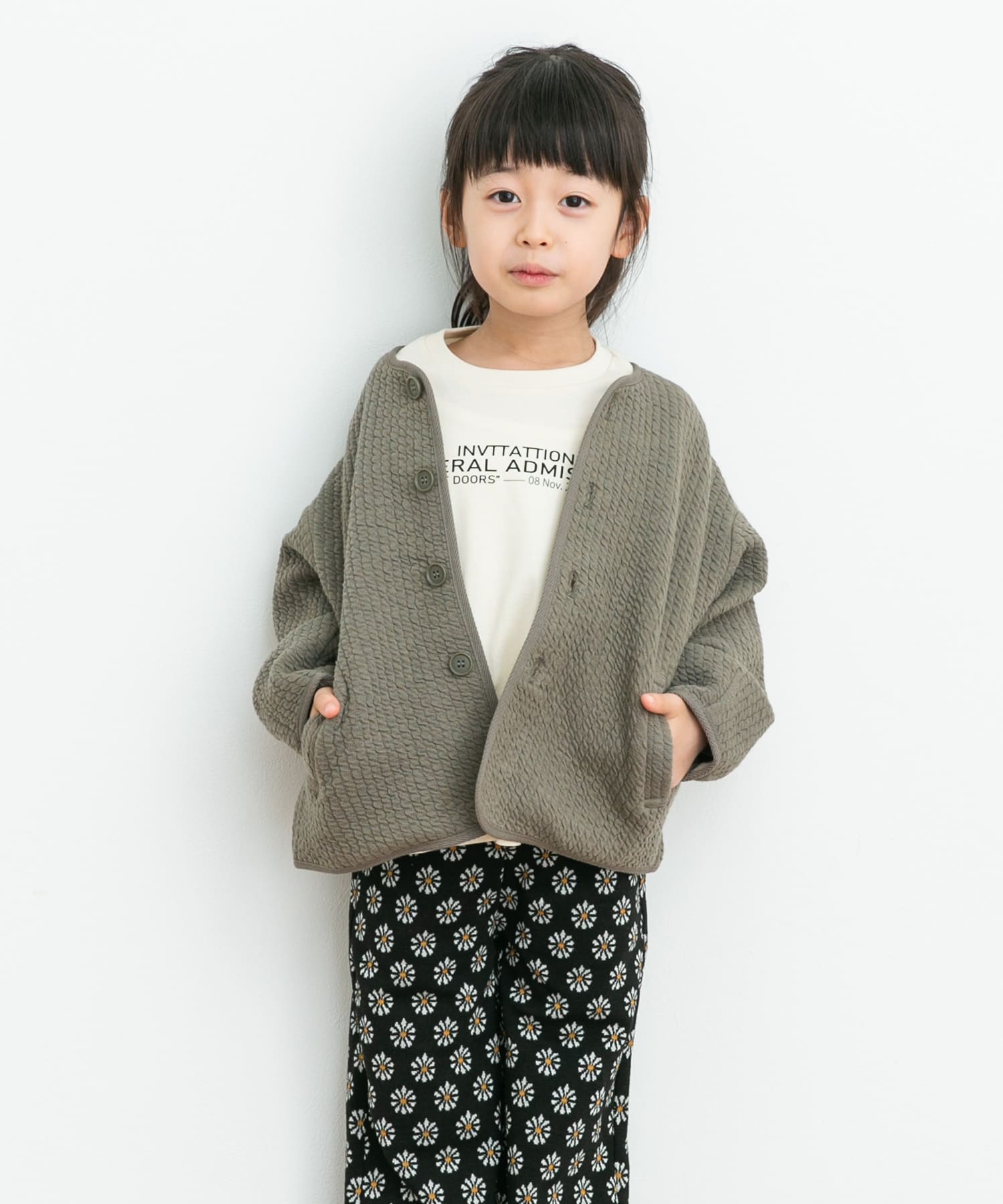 BURBERRY CHILDREN 140/ノーカラージャケット/ノバチェック にくく