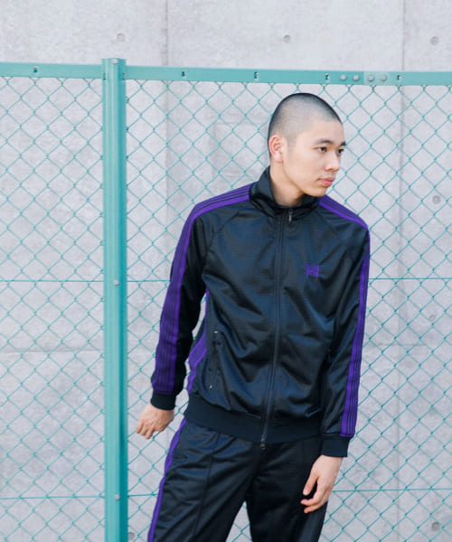 『別注』Needles×URBS　Track Jacket-Poly Mesh