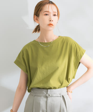 ドライタッチデザインコクーンTシャツ