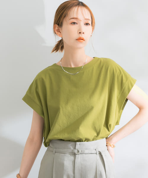 ドライタッチデザインコクーンTシャツ