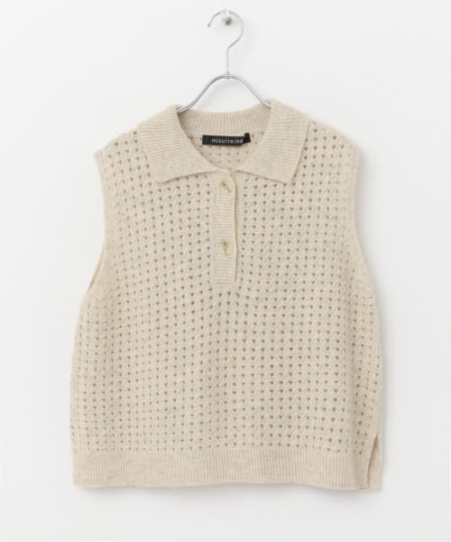 mizuiro ind　short vest with collar