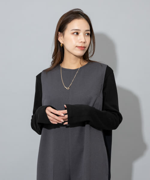Audrey and John Wad　Crew-Neck Long-Sleeve PullOver