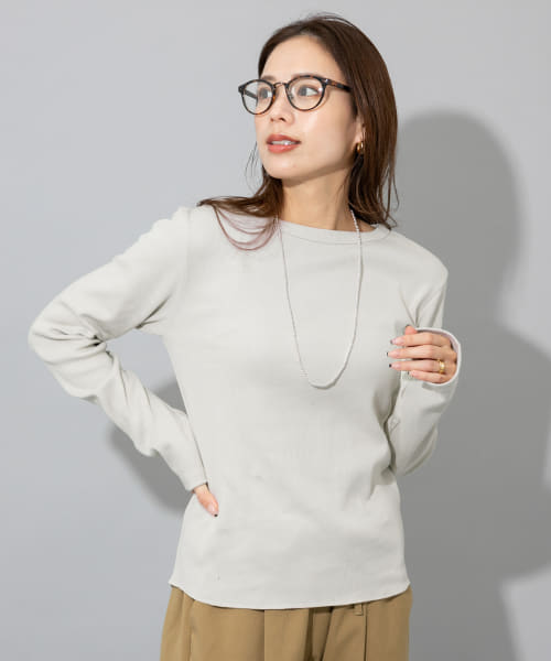 Audrey and John Wad　Crew-Neck Long-Sleeve PullOver