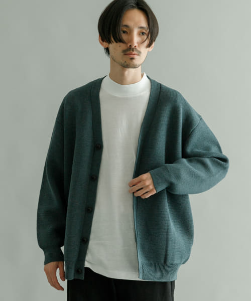 ミラノリブVネックカーディガン