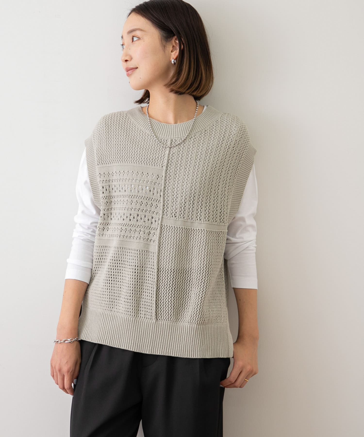 パッチワーク2WAYメッシュニットベスト[LA36-22T501]｜URBAN RESEARCH ...
