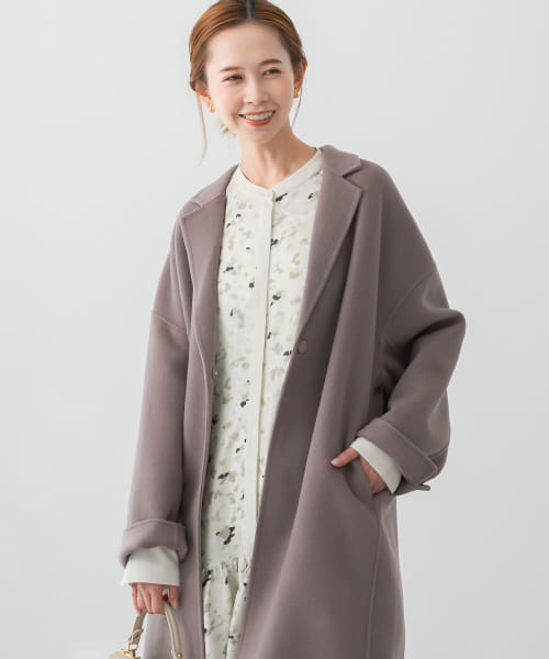 ウールカシミヤリバーチェスターコート