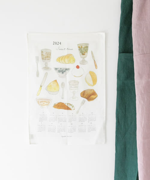 『WEB限定』fog linen work　2024 リネンカレンダークロス スイーツタイム