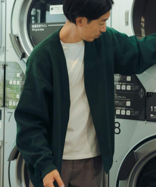 [ITEMS][『抗菌』『UVカット』マシンウォッシャブルミラノリブカーディガンインナーセット]