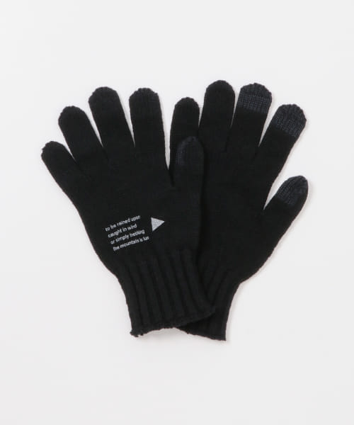and wander　wool knit glove