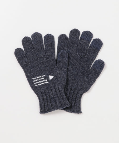and wander　wool knit glove