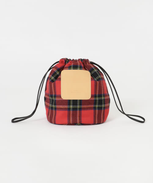 Scye　Tartan Drawstring Bag