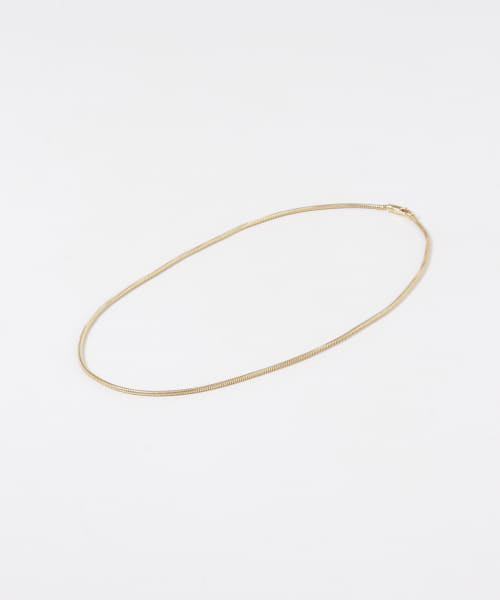 TOM WOOD　SnakeChainSlimGold Necklace