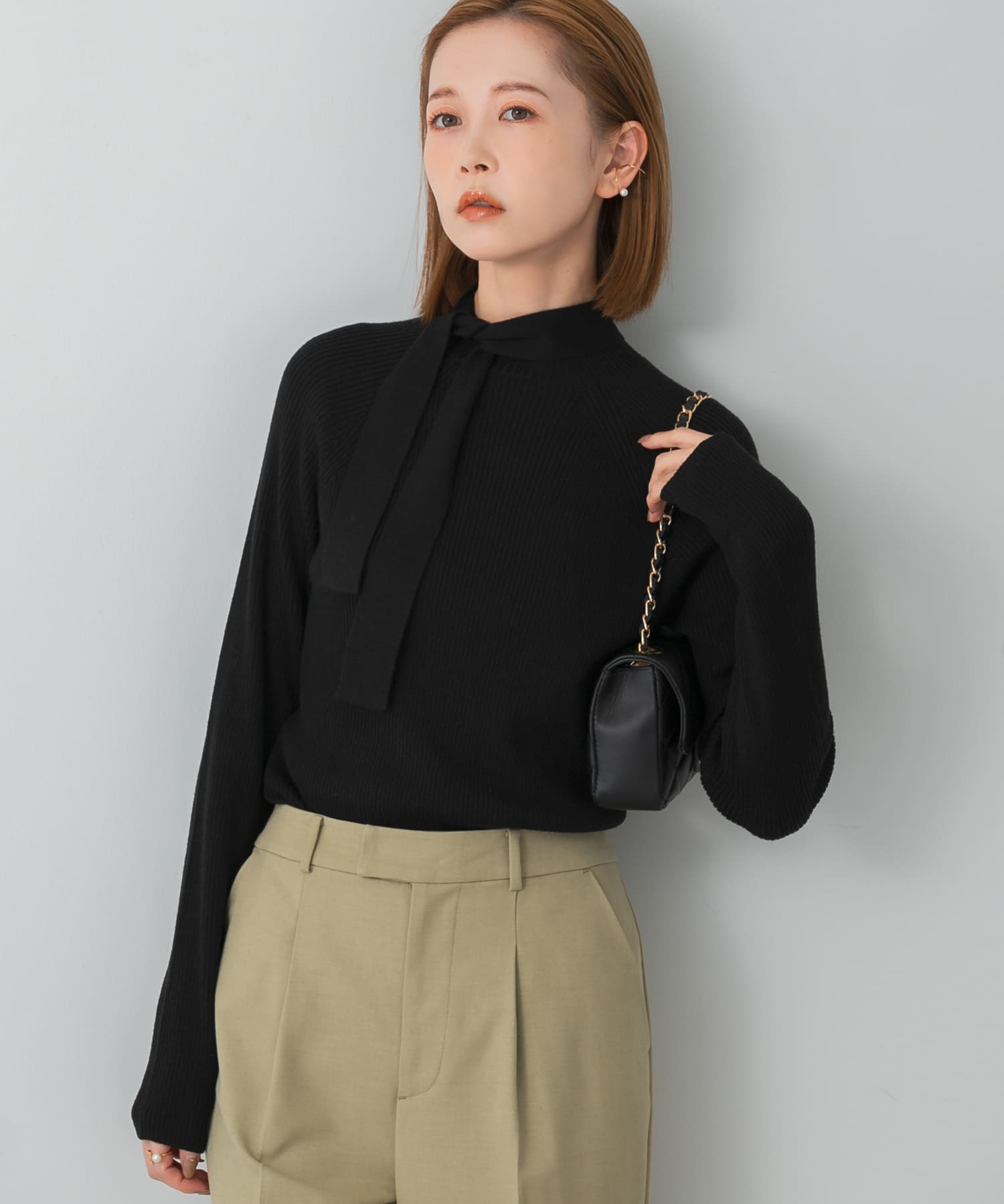 バックリボンハイネックリブニット[RA37-22S701]｜URBAN RESEARCH公式ファッション通販
