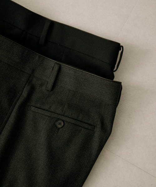 A PRESSE　Covert Cloth Trousers