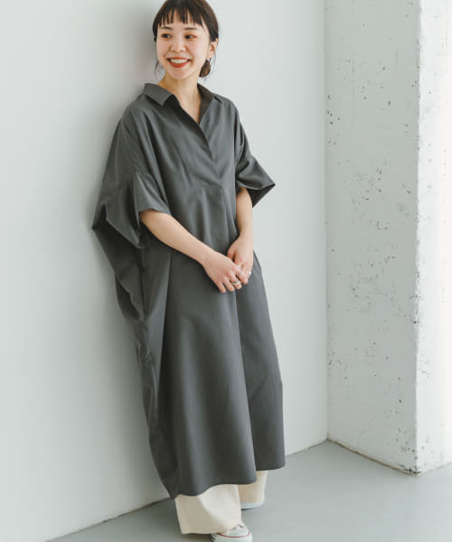[ITEMS][ドルマンシャツワンピース]