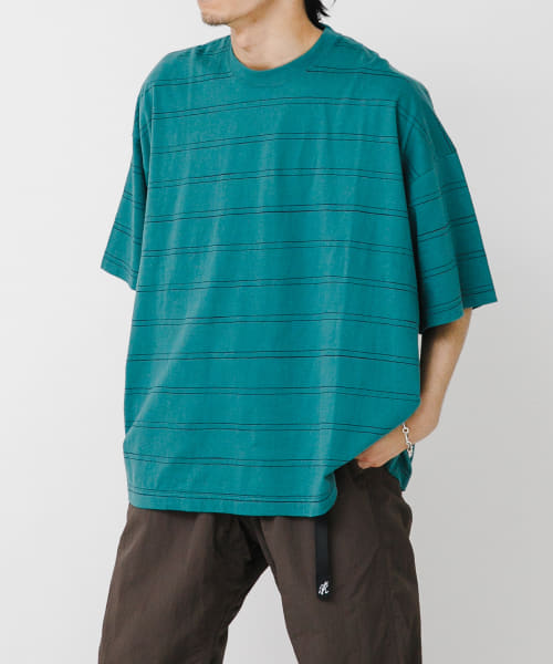 SFC　DOUBLE SIDE STRIPE TEE