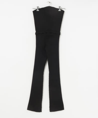 TAN　RIB KNITTED 2WAY PANTS