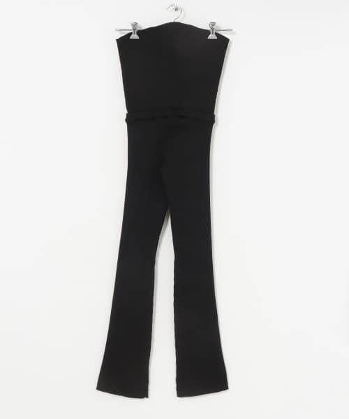 TAN　RIB KNITTED 2WAY PANTS