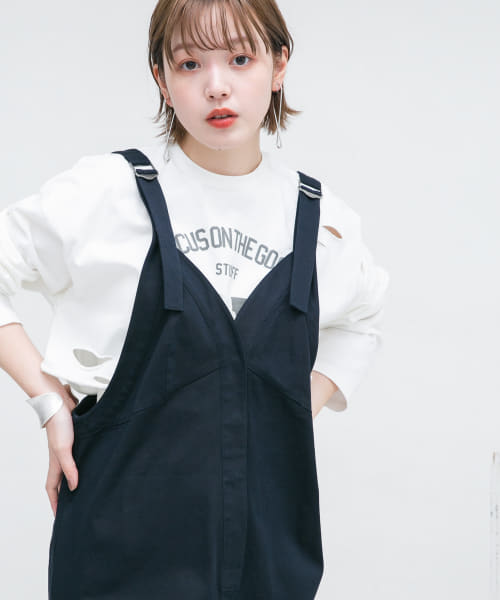 リメイクライククロップドTEE