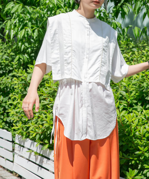 [KBF][パイピングレイヤードシャツ]
