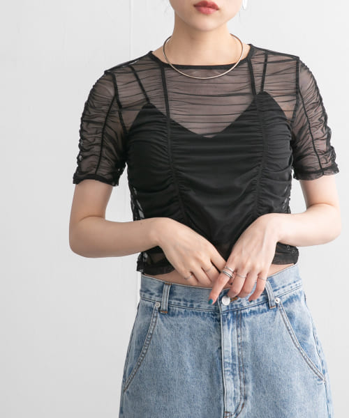 [KBF][ギャザーチュールTEE]