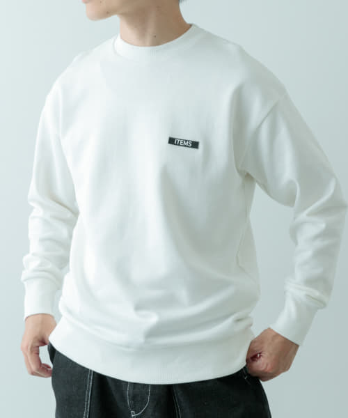 [ITEMS][『XLサイズあり』シリコーンワッペン スウェット トップス]