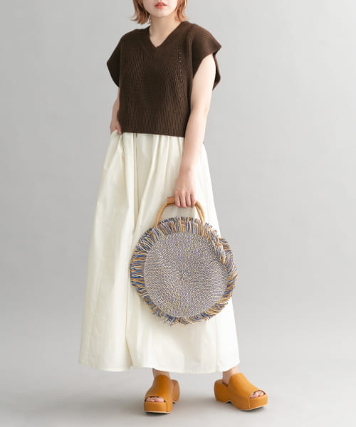 [KBF][ニットベストSETワンピース]