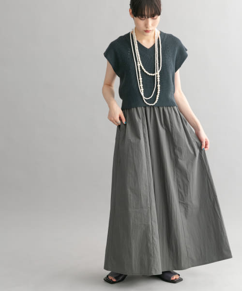 [KBF][ニットベストSETワンピース]