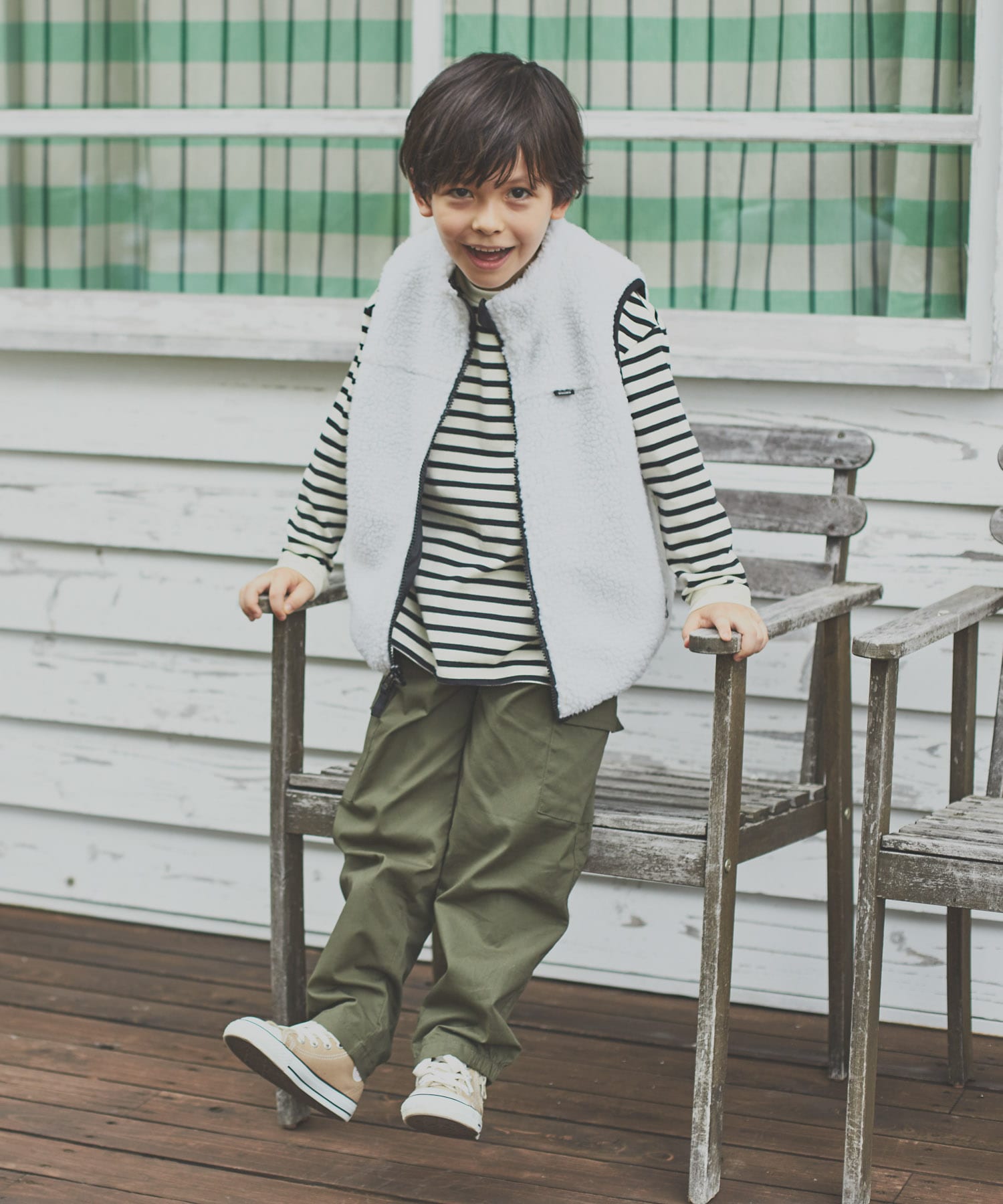 リバーシブルボアベスト(KIDS)[DR47-37B349]｜URBAN RESEARCH