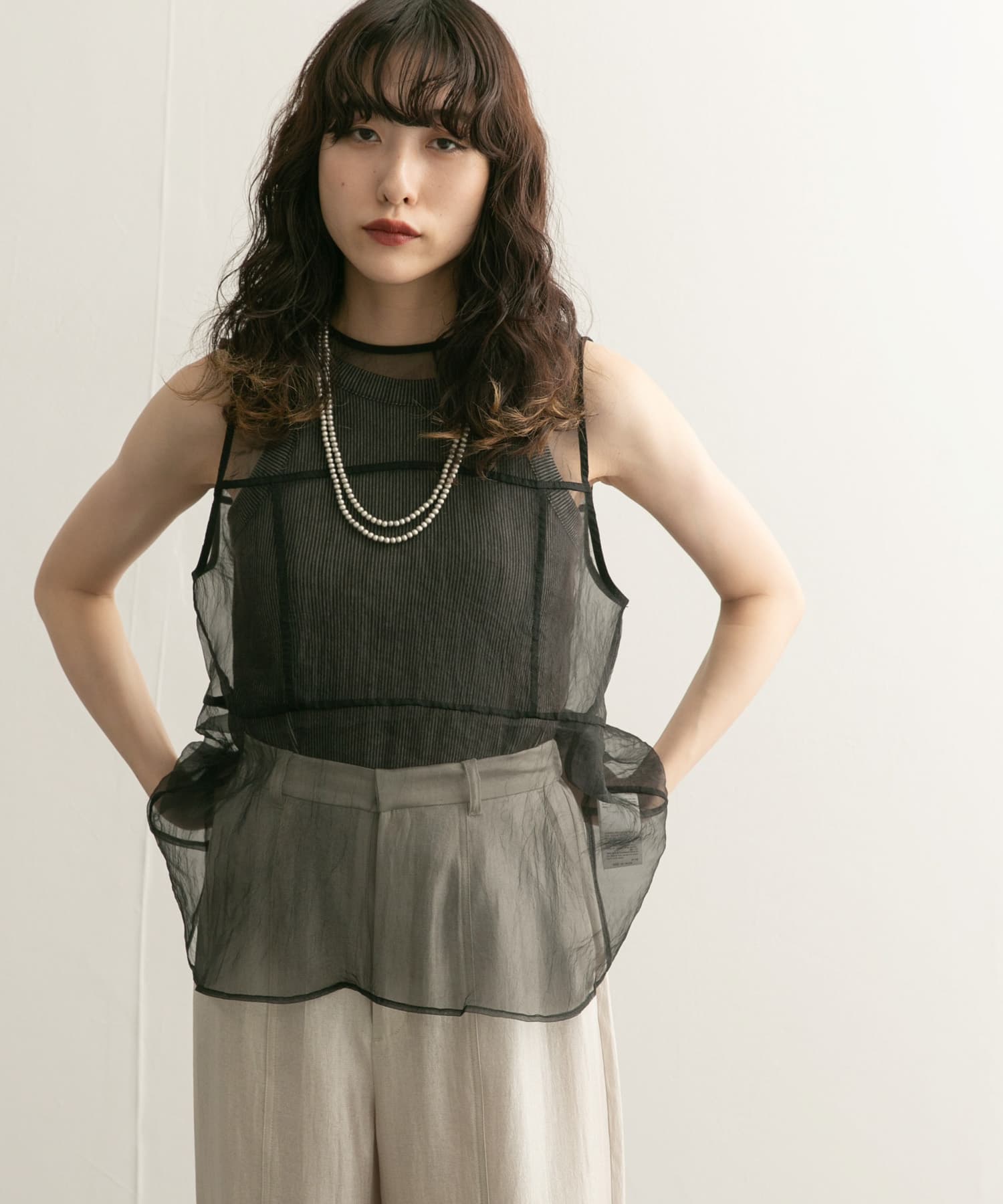 バックZIPノースリーブシアートップス[KB45-23J580]｜URBAN RESEARCH公式ファッション通販