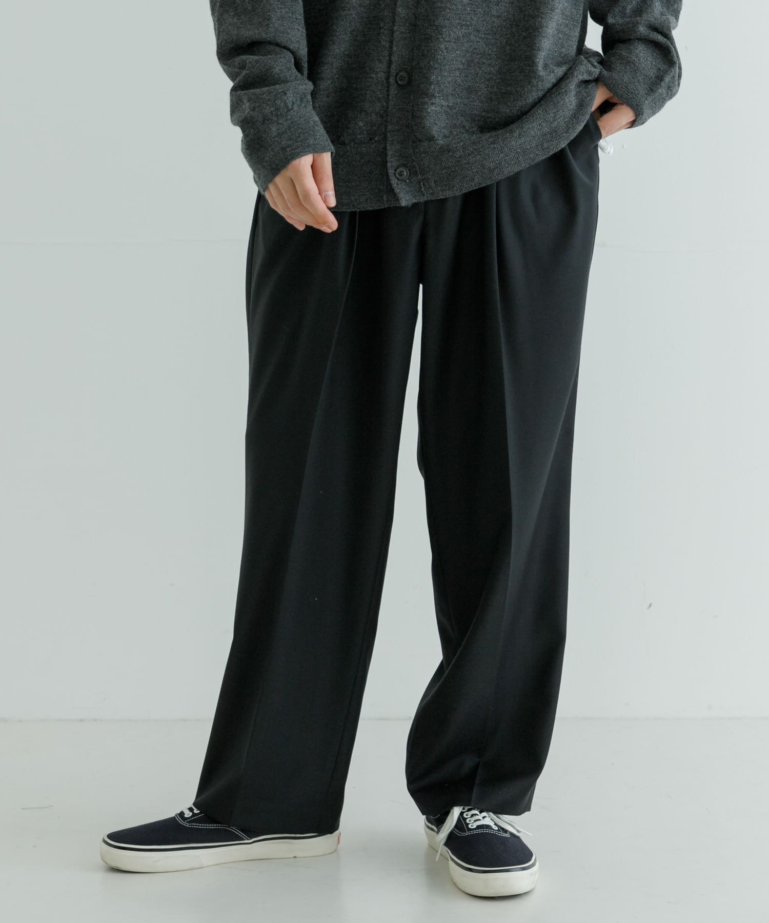 new basic Wool Silk Gabardine Pants[UR47-14H009]｜URBAN