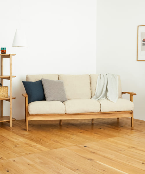 BOTHY　LINEN Sofa 3P オーク無垢材