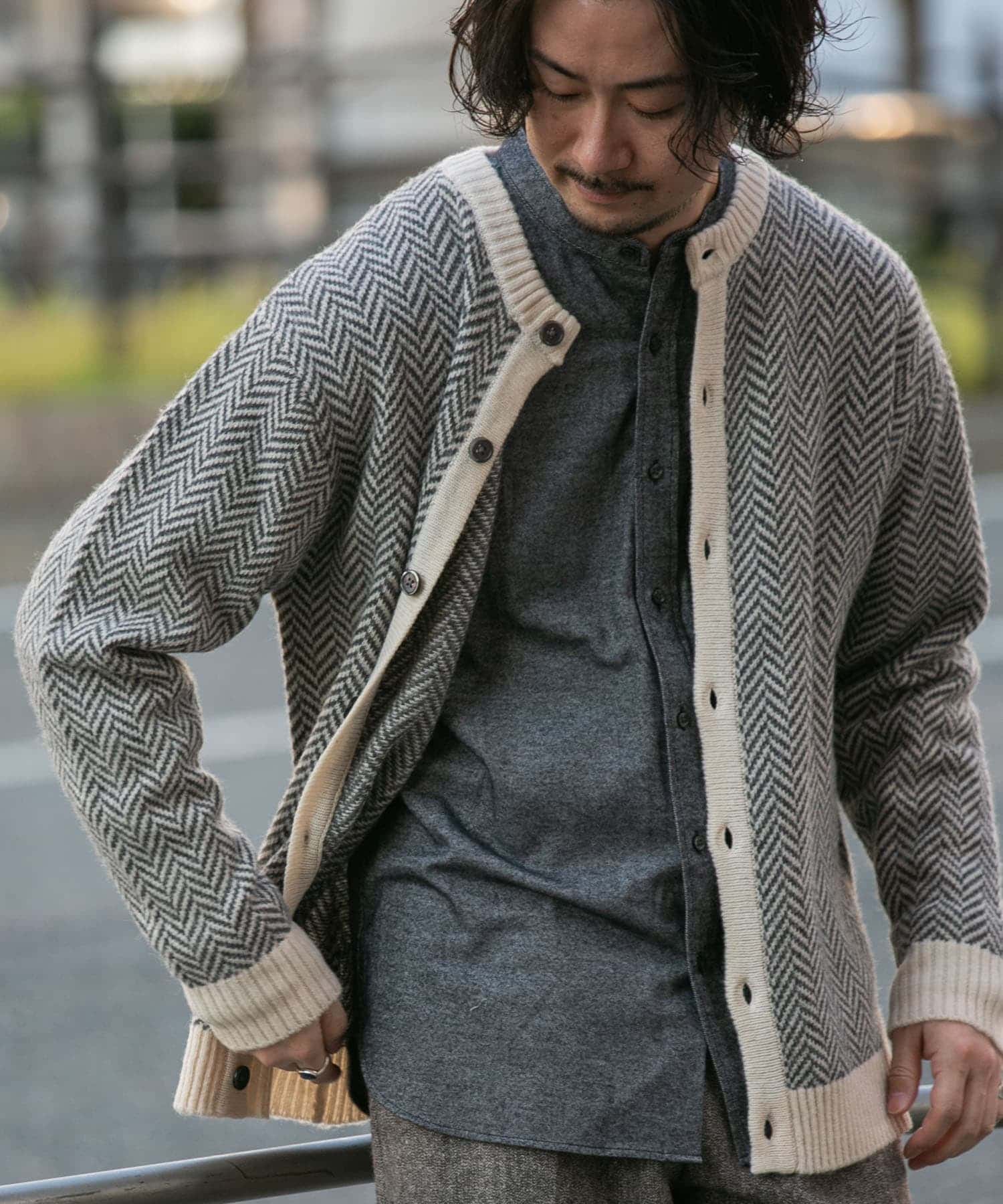 若者の大愛商品 XLサイズあり』ヘリンボーン柄クルーニットカーディガン[RA47-12M105]｜URBAN RESEARCH公式ファッション通販 トップス