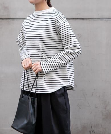 FORK&SPOON　ボトルネックロングスリーブTシャツ