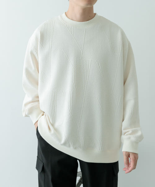 [ITEMS][ジオメジャカード クルーネックトップス]