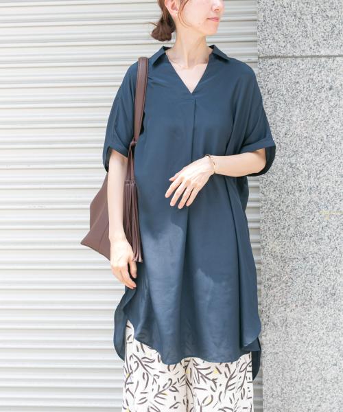 スキッパーフレンチチュニック