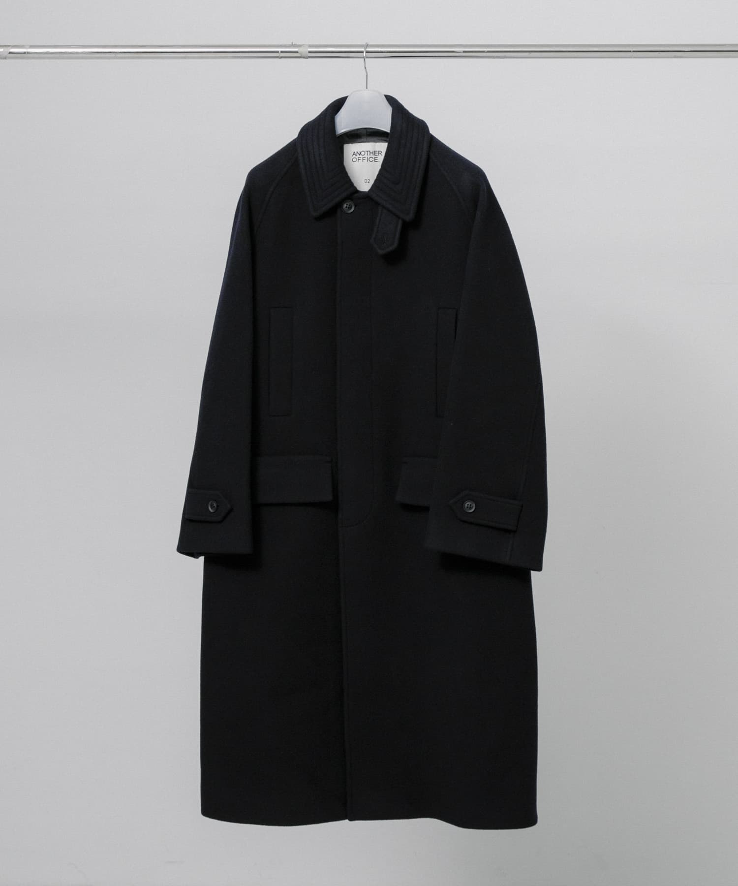 MUSINSA | ANOTHER OFFICE Legacy Balmacaan Coat (Black)