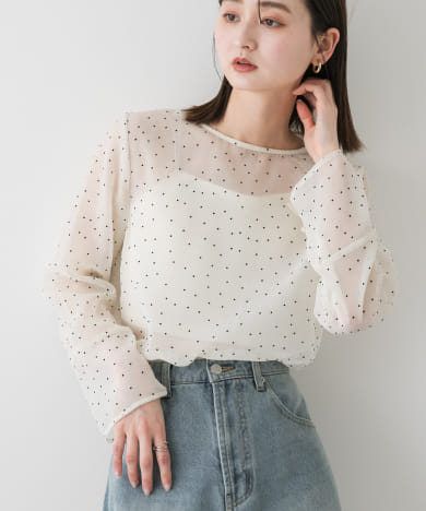 新品タグ付き シェリエ sheller シアー フロッキー チェック