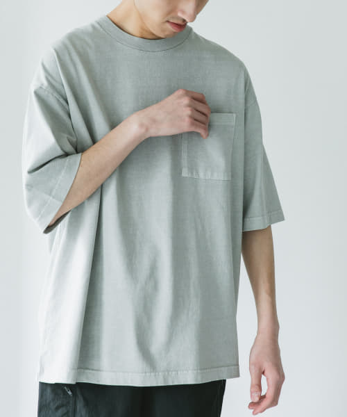 ピグメントダイ半袖Tシャツ