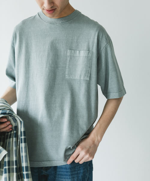 ピグメントダイ半袖Tシャツ