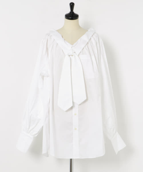 77circa　make wide cut back tie shirts