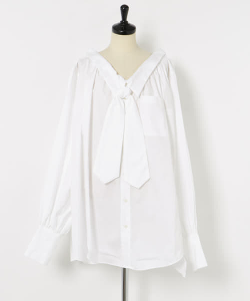 77circa　make wide cut back tie shirts