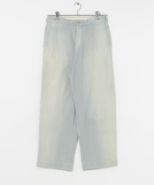A PRESSE　Indigo Pin Check Work Pants