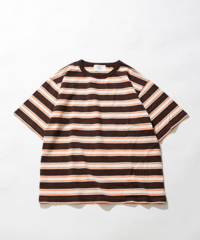 レトロボーダーハーフスリーブTシャツ