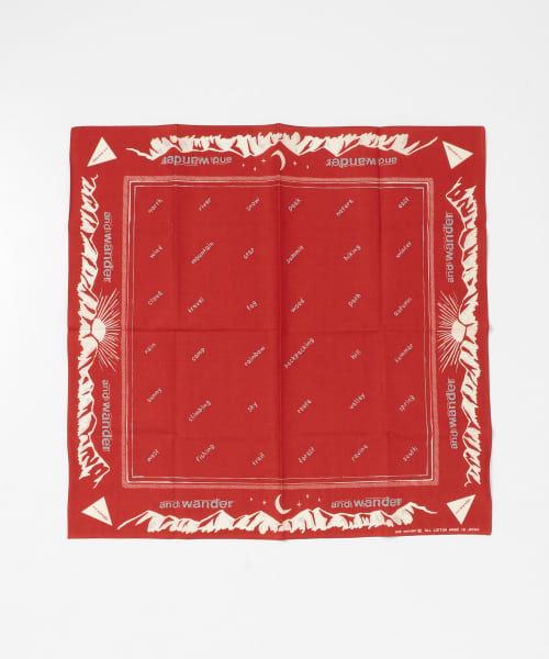 and wander　reflective words bandanna
