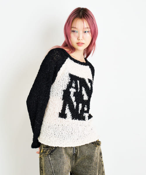 ANNA SUI NYC　フラッグヤーンANニットプルオーバー
