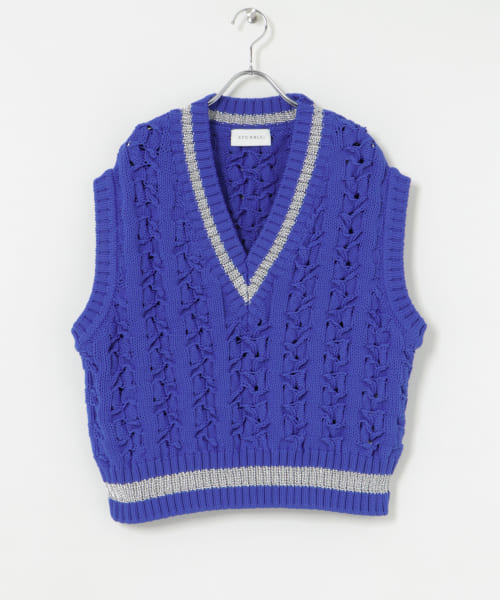 STUMBLY　BULKY TILDEN KNIT VEST
