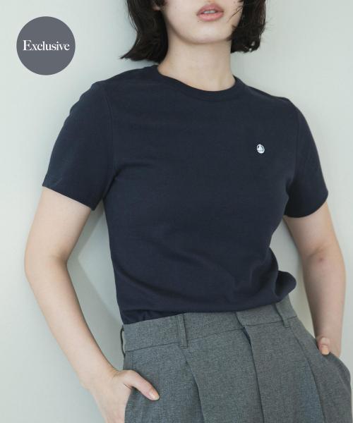 『別注』PETIT BATEAU×DOORS　embroideryt-shirts