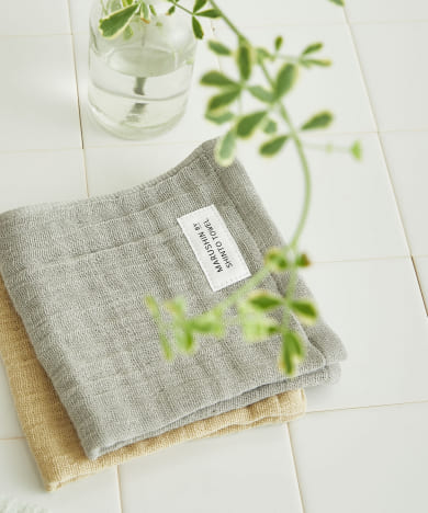 MARUSHIN by SHINTO TOWEL　ランダムガーゼ ハンドタオル 2枚セット